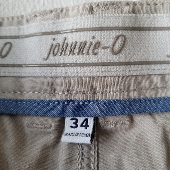 Johnnie O Prep Performance Shorts Mens 34 Gray Flex Stretch 9" Inseam Golf - Picture 2 of 6